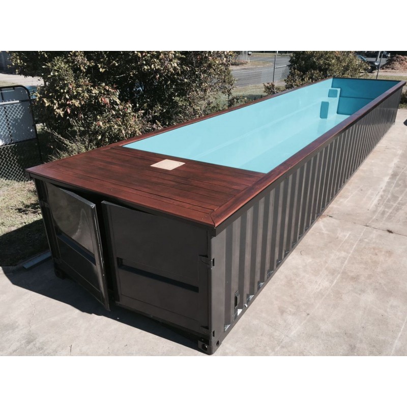 Piscina Container com dimensões de 12 m